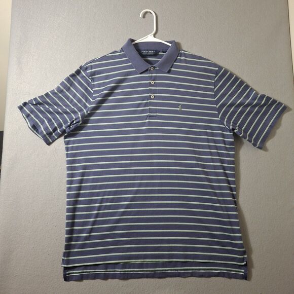 Polo Golf  Ralph Lauren Shirt Mens Large Black Blue Lot Of 2 Casual Preppy - Picture 9 of 14